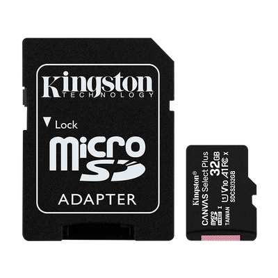 Memoria Micro SD 32GB Class 10 Kingston Canvas SDS2/32GB con Adapt