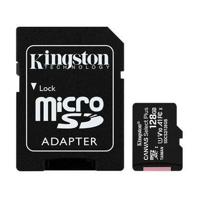 Memoria Micro SD 128GB Class 10 Kingston SDCS2/128GB con Adaptador