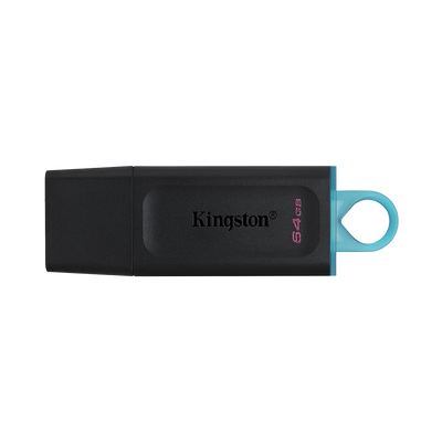 Memoria USB 3.2 64GB Kingston EXODIA negra con tapa DTX/64GB