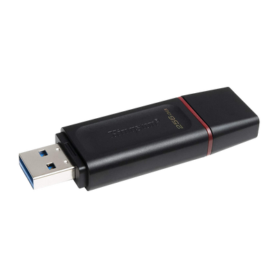 Memoria USB 3.2 256GB Kingston EXODIA Negra con tapa roja  DTX/256GB