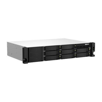 NAS Rack 2U 8-BAY QNAP TS-873AeU-4G-US CPU AMD Ryzen™ V1500B 4-CORE 2.2GHZ RAM 4GB (MAX 64GB) 2 x 2,5GbE