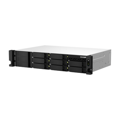 NAS Rack 2U 8-BAY QNAP TS-873AeU-4G-US CPU AMD Ryzen™ V1500B 4-CORE 2.2GHZ RAM 4GB (MAX 64GB) 2 x 2,5GbE