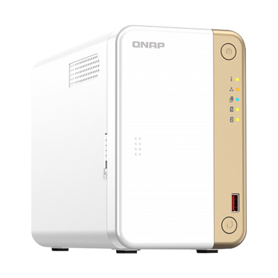 NAS Torre 2-BAY QNAP TS-262-4G Intel® Celeron® N4505 2,9 GHz DDR4 4G (MAX 4G) 1X1GLAN 2 x M.2 2280 P - TS-262-4G-US NEW MODEL