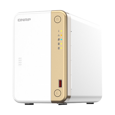 NAS Torre 2-BAY QNAP TS-262-4G Intel® Celeron® N4505 2,9 GHz DDR4 4G (MAX 4G) 1X1GLAN 2 x M.2 2280 P - TS-262-4G-US NEW MODEL