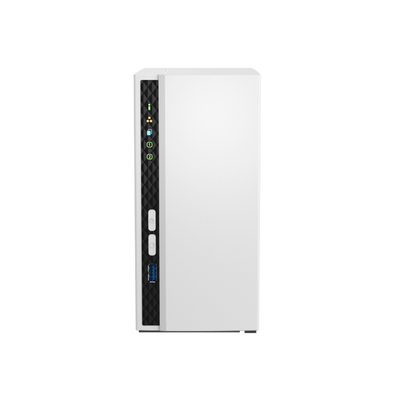 NAS torre 2-BAY QNAP TS-233 CPU ARM 4-CORE CORTEX-A55 2.0GHZ RAM 2GB MAX 1X1GLAN