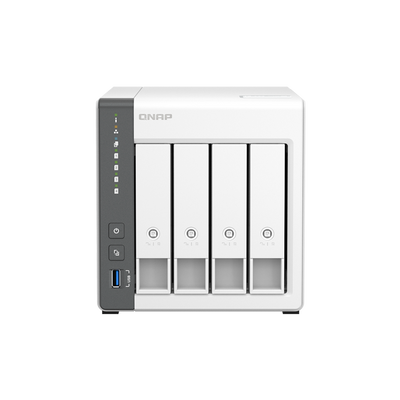 NAS Torre 4-Bay QNAP TS-433 CPU ARM 4-Core Cortex-A55 2.0GHZ RAM 4GB 2X1GLAN