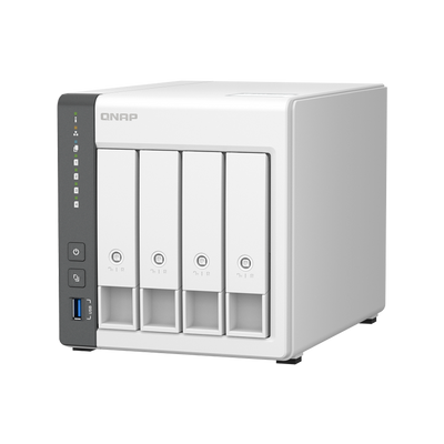 NAS Torre 4-Bay QNAP TS-433 CPU ARM 4-Core Cortex-A55 2.0GHZ RAM 4GB 2X1GLAN
