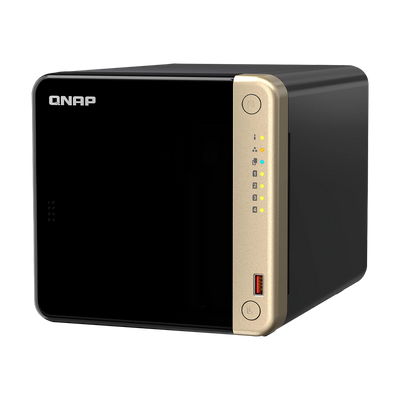 NAS Torre 4-BAY QNAP TS-464-8G-US CPU INT CEL N5095 4-CORE 2.9GHZ DDR4 8GB 2XM.2 2280 1 PCIE HDMI