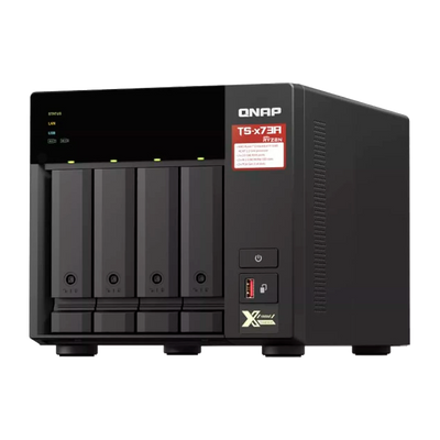 NAS Torre 4-BAY QNAP TS-473A-8G CPU AMD Ryzen V1500B 4-CORE 2.2GHZ RAM 8GB (MAX 64GB) 2 x 2,5GbE