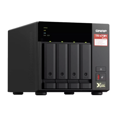 NAS Torre 4-BAY QNAP TS-473A-8G CPU AMD Ryzen V1500B 4-CORE 2.2GHZ RAM 8GB (MAX 64GB) 2 x 2,5GbE