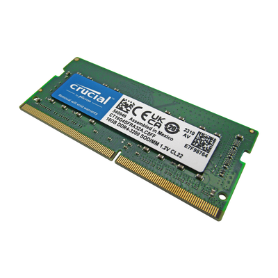 Memoria RAM para portátil DDR4 PC4-25600 16GB 3200MHZ CL22 1.2V Crucial CT16G4SFRA32A (Workstations)