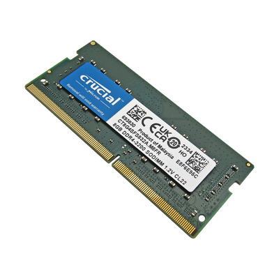 Memoria RAM para Laptop DDR4 PC4-25600 8GB 3200MHZ CL22 1.2V 8C LAPTOP CRUCIAL CT8G4SFS832A