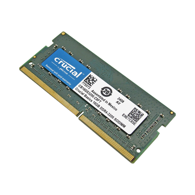 Memoria RAM para Laptop DDR4 PC4-25600 16GB 3200MHZ CL22 1.2V LAPTOP CRUCIAL BASICS CB16GS3200