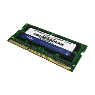 Memoria RAM para Portátil DDR3L PC10600 4GB 1333Mhz CL9 1.5/1.35V Laptop, marca XUE® (16 Chip)