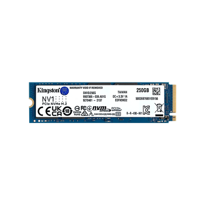 Disco de Estado Sólido SSD PCI-E 4.0 M.2 2280 250GB NVME KINGSTON NV2 SNV2S/250G 3000 MB