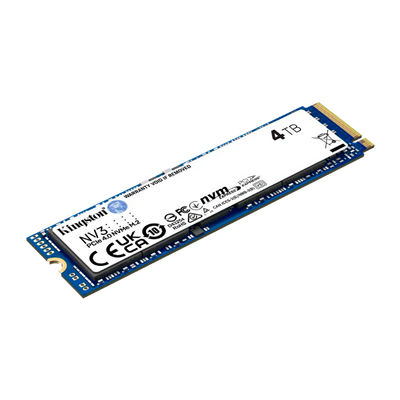 Disco de Estado Sólido SSD PCI-E 4.0 M.2 2280 4TB NVME KINGSTON NV3 SNV3S/4000G R/W 6000 MB/S