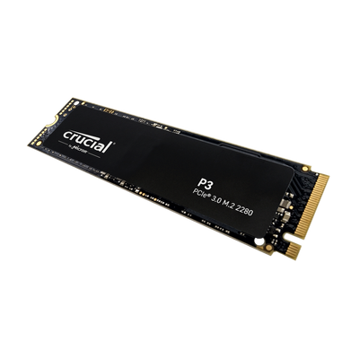 Disco de estado sólido SSD PCI-E 3.0 M.2 2280 500GB NVMe Crucial P3 CT500P3SSD8 R/W 3500/1900 MBs
