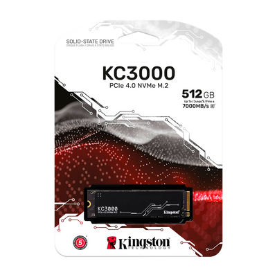 Disco de Estado Sólido SSD PCI-E 4.0 M.2 2280 512B NVME KINGSTON KC3000 SKC3000S/512G 7000 MB/S