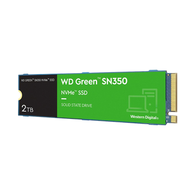 Disco de estado Sólido PCI-E 3.0 M.2 2280 2TB NVME WD GREEN SN350 3.200 MB/S WDS200T3G0C