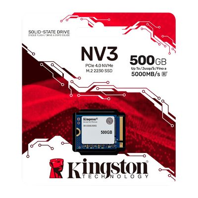 Disco de Estado Sólido SSDPCI-E 4.0 M.2 2230 500GB NVME KINGSTON SNV3SM3/500G 5.000 Mbs