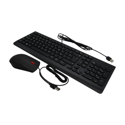 Combo Teclado USB 2.0  Desktop LA + Mouse Lenovo Essential 00XH611 en Español Latinoamericano