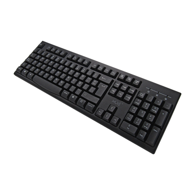 Teclado para desktop USB 2.0, Idioma Latino Americano, Color Negro XUE® PRO T400 (SIN MOUSE)