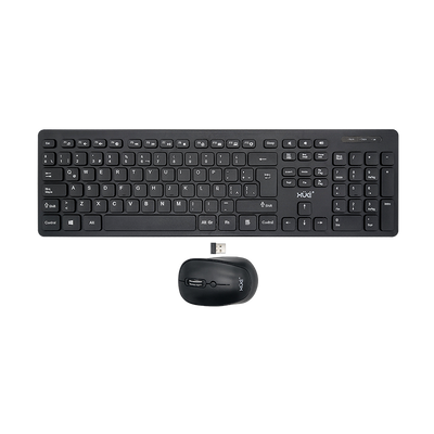 COMBO TECLADO INALAMBRICO DESKTOP LATAM + MOUSE 1600DPI XUE® PRO W1300