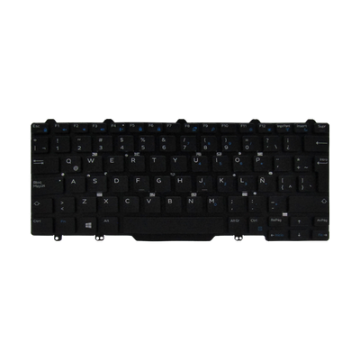 Teclado para portátil DELL Latitude 3340 5490 7490 0D19TR i5-8, Color Negro, Lenguaje LA, Sin MARCO (ORG)