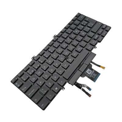 Teclado para portátil DELL LAT 7400 3400 5400 7410 0KC72T i5-8 NEGRO LA SIN MARCO, W/TRACKPOINT, BACKLIGHT (ORG)