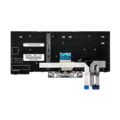 Teclado para portátil Lenovo T14 P14S Gen 1 5N20V44192 con marco con Trackpoint negro Español (ORG)