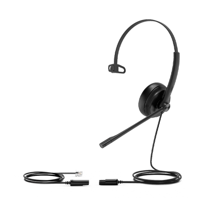 Diadema YEALINK YHS34 LITE MONO, color negro, marca Grandstream