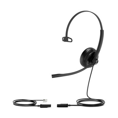 Diadema YEALINK YHS34 LITE MONO, color negro, marca Grandstream