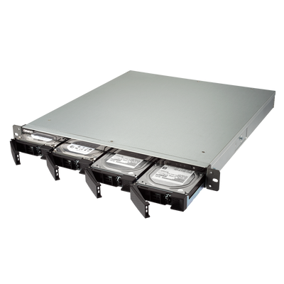 NAS Rack 1U 4-Bay QNAP TS432XU Alpine Quad Core 1.7GHz, DDR4 2GB (Max 16GB), 4xLAN